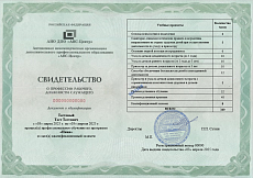 Образец документа по программе: няня